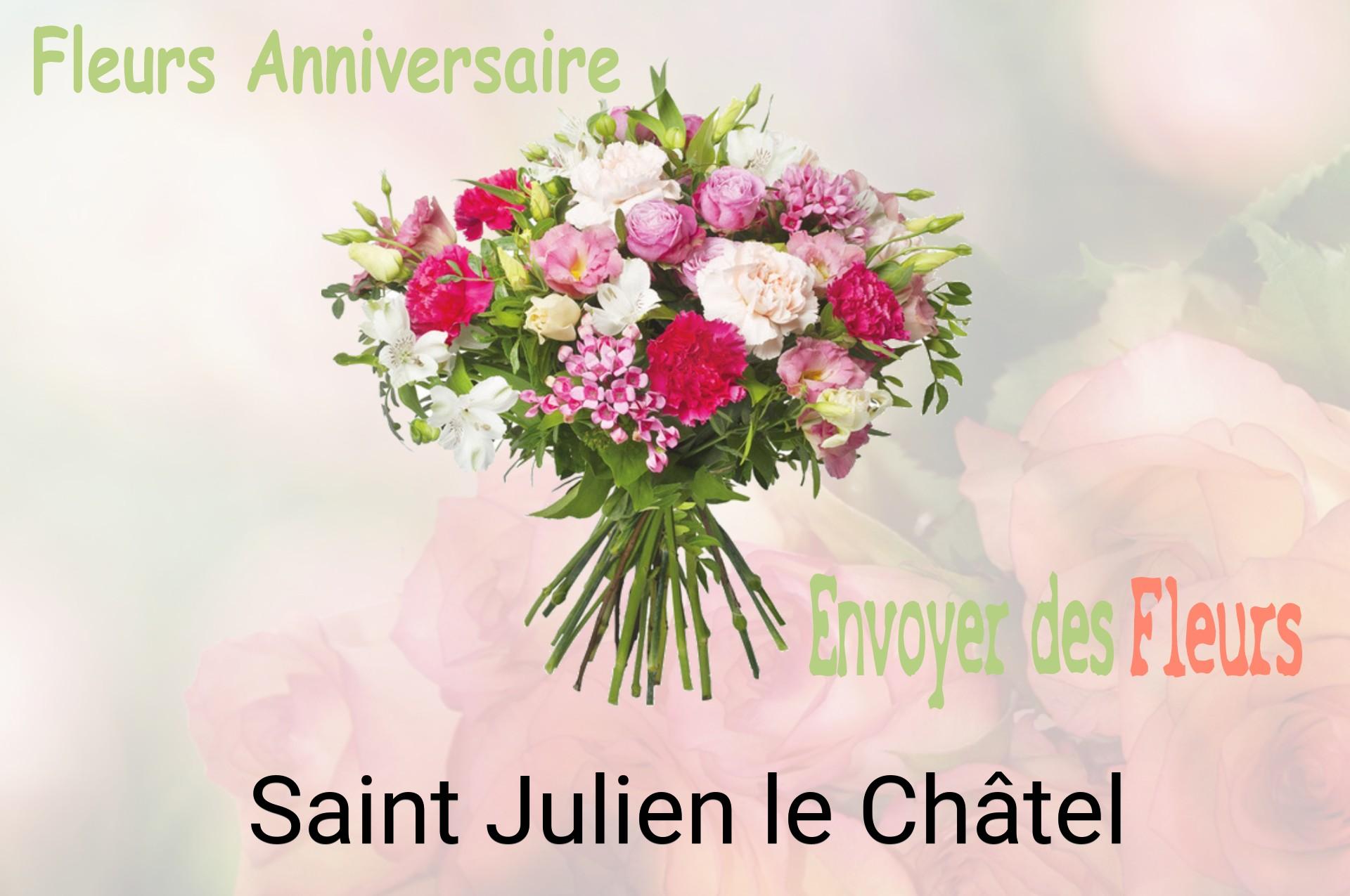 Bouquet de fleurs d’anniversaire livré à Saint-Julien-le-Châtel